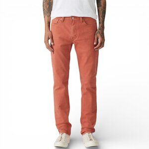 Levis 511 Men's Size 36x30 Slim Fit Jeans Stretch Denim Etruscan Red NWT